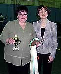 Галина Швецова (г.Железногорск) с призами за 2место в BIS и Татьяна Штермер (Ачинск).
